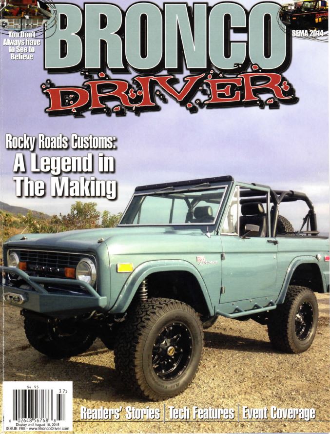 Our Legend Bronco #2 on the cover of Bronco Driver Magazine! | Custom Classic Ford Bronco