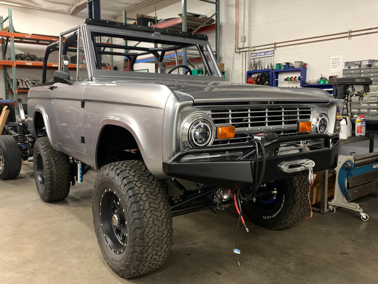 1967 Silver Radiance Metallic Legend Ford Bronco | Custom Classic Ford Bronco Restorations by